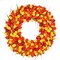 22" Artificial Tulip Wreath – Red, Orange & Yellow Spring & Summer Door Decor for Valentine’s Day, Easter, Front Porch, Indoor & Outdoor Farmhouse